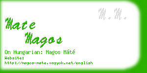 mate magos business card